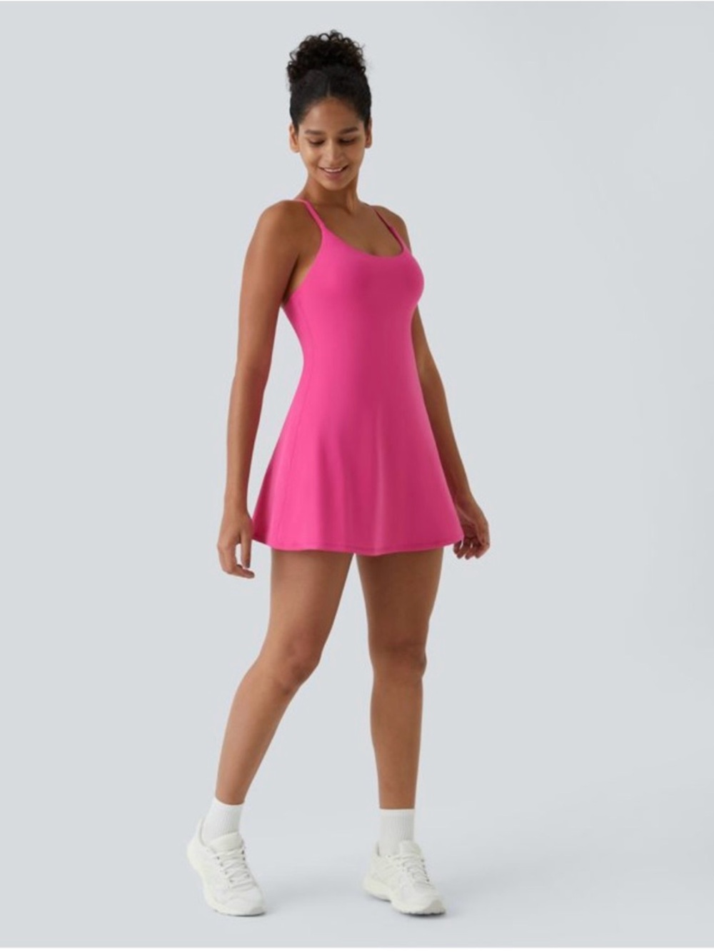 Halara Softly Zero Plush Backless Active Dress Easy Peezy Edition Size Large NEW